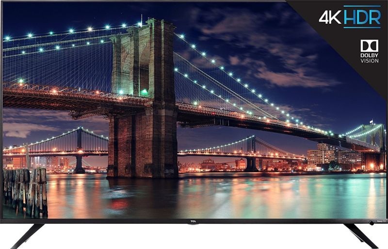 TCL 55″ 4K Ultra HD Dolby Vision HDR Roku Smart TV 2018 Model – 55R617