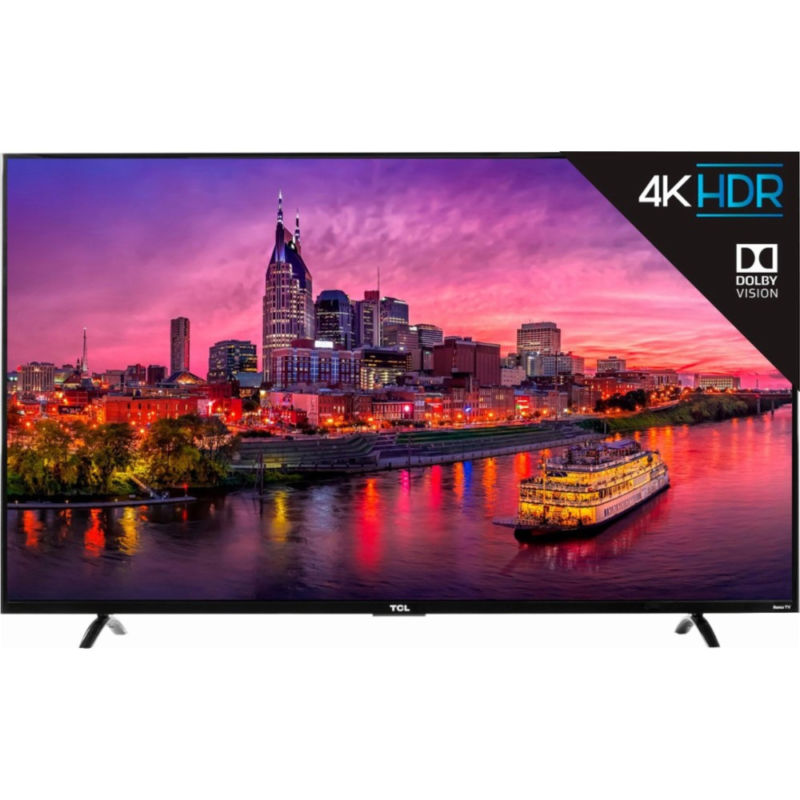 TCL 55-Inch 4K UHD Dolby Vision HDR Roku Smart TV in Black – Recertified